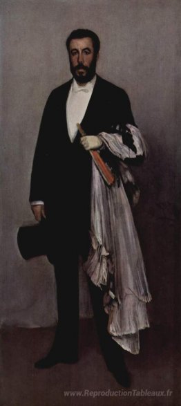 Arrangement en rose clair et noir: Portrait de Théodore Duret