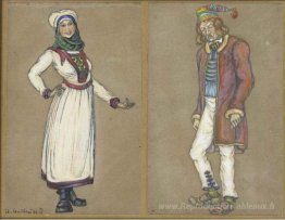 Croquis de costumes pour "Peer Gynt"