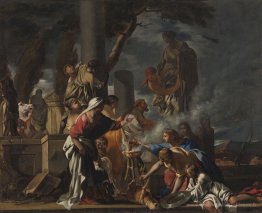 King Salomon sacrifiant aux idoles