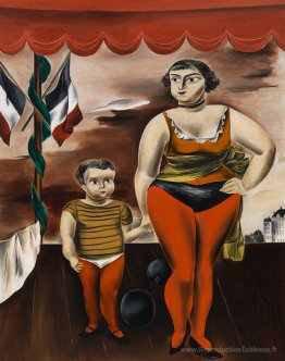 Femme et enfant forte