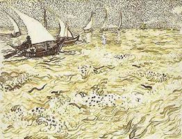Un bateau de pêche en mer