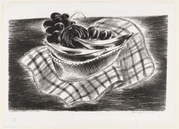 Tissu vérifié - (fruits en panier)