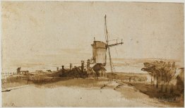 Le moulin sur le het blauwoofd