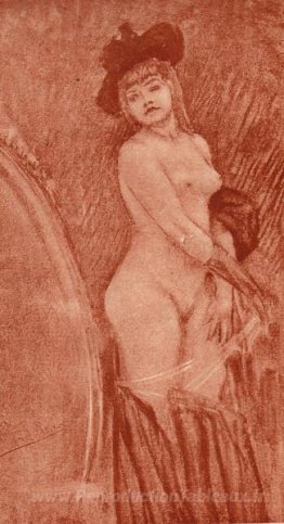 Coquette devant un miroir