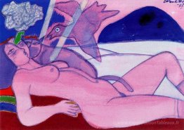 Femme et oiseau