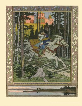 Illustration de l'histoire de la fée russe "Maria Morevna"