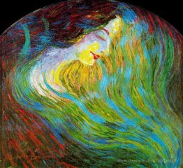 Étude d'un visage féminin