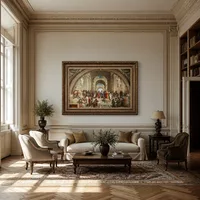 L'école d'Athènes — Intérieur de musée