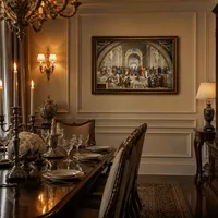 L'école d'Athènes — Salle à manger de château