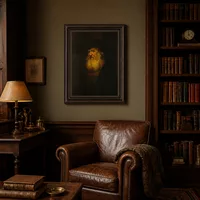 Portrait d'un homme barbu dans le béret noir — Bibliothèque classique