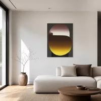La lumière blanche semble sortir — Galerie minimaliste