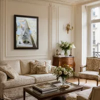 Apparition du visage d'Aphrodite de Cnidos dans un paysage — Appartement parisien