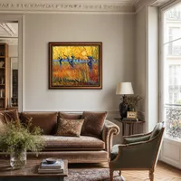 Pollard Willows et coucher du soleil — Appartement parisien