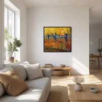 Pollard Willows et coucher du soleil — Maison scandinave
