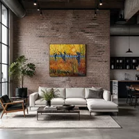 Pollard Willows et coucher du soleil — Loft moderne