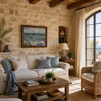 Paysage marin à Saites-Maries — Maison méditerranéenne
