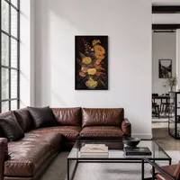 Vase avec asters, salvia et autres fleurs — Loft moderne
