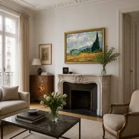 Wheatfield avec du cyprès — Appartement parisien