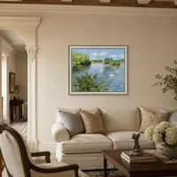 Un lac Long Island — Maison méditerranéenne