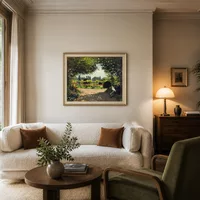 Adolphe Monet Lire dans le jardin — Hôtel de charme