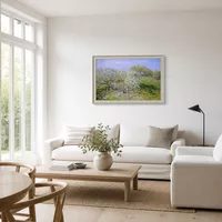 Pommiers en fleurs — Maison scandinave