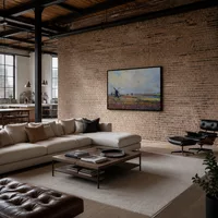 Champs de fleurs et moulins à vent près de Leiden — Loft moderne