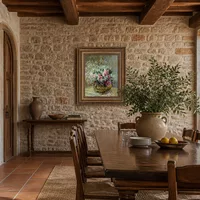 Fleurs dans un pot — Villa italienne