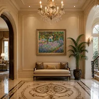 Iris dans le jardin de Monet — Grand hall d'entrée