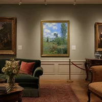 Voie dans les champs de coquelicots, Ile Saint-Martin — Intérieur de musée