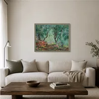Bois d'olivier dans le jardin Moreno — Maison scandinave