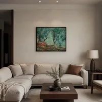 Bois d'olivier dans le jardin Moreno — Résidence contemporaine