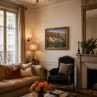 Des prunes en fleur à Vetheuil — Appartement parisien