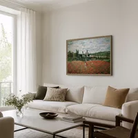 Champ de coquelicot près de Vetheuil — Maison scandinave