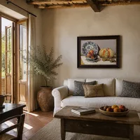 Nature morte avec melon — Villa italienne