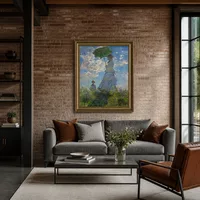 La promenade, femme avec un parasol — Loft moderne
