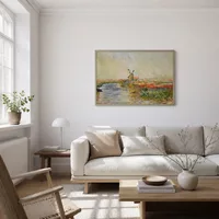 Champ de tulip en Hollande — Maison scandinave