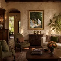 Femmes dans le jardin — Villa italienne
