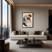 Femme assise avec genou plié — Penthouse de luxe