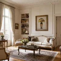 Lampe à hibiscus — Appartement parisien