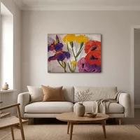 Iris et coquelicots — Maison scandinave