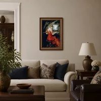 La femme en rouge — Appartement parisien