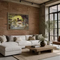 Petit déjeuner dans le jardin — Loft moderne