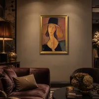 Portrait de Jeanne Hebuterne dans un grand chapeau — Hôtel de charme