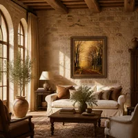 Un faisceau doré — Villa italienne