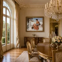 À l'époque de Sappho — Salle à manger de château
