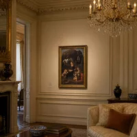 La vierge des rochers — Intérieur de musée