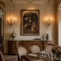 La vierge des rochers — Salle à manger de château