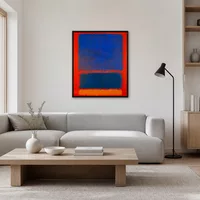 Bleu, orange, rouge — Maison scandinave