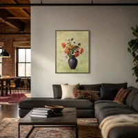 Anémones et coquelicots dans un vase — Loft moderne