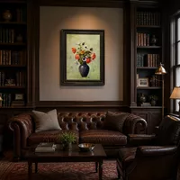 Anémones et coquelicots dans un vase — Bibliothèque classique